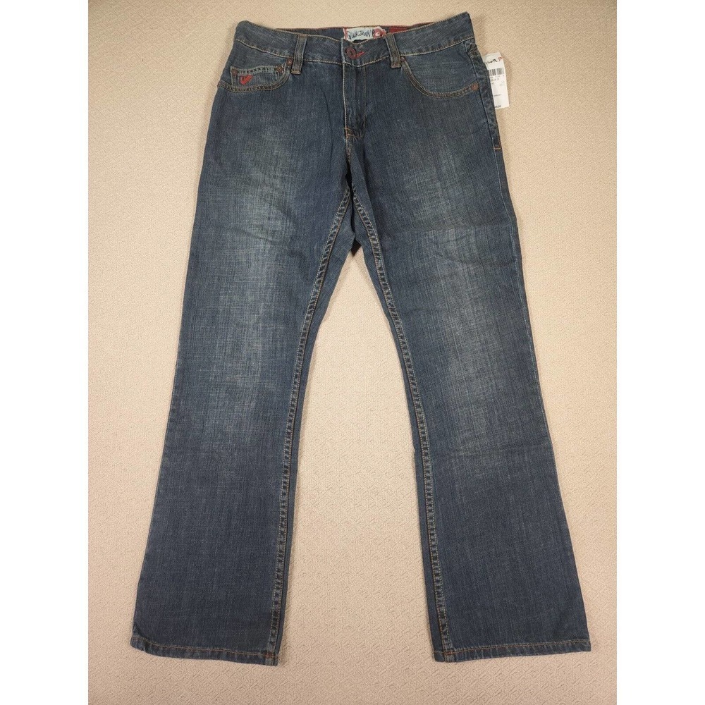Quiksilver Jeans Mens 30x30 Bootcut Regular Fit Denim‎ Dark Wash Pockets NWT 10